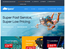 Tablet Screenshot of cloudspaceuk.co.uk